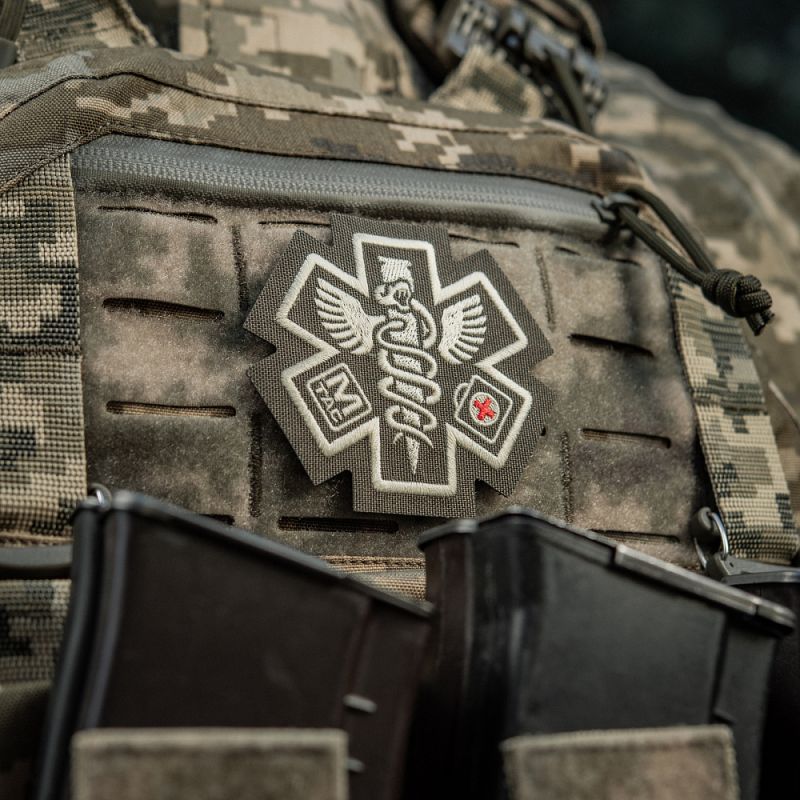 M-TAC Cordura Nášivka/Patch Paramedic - ranger green (51432023)