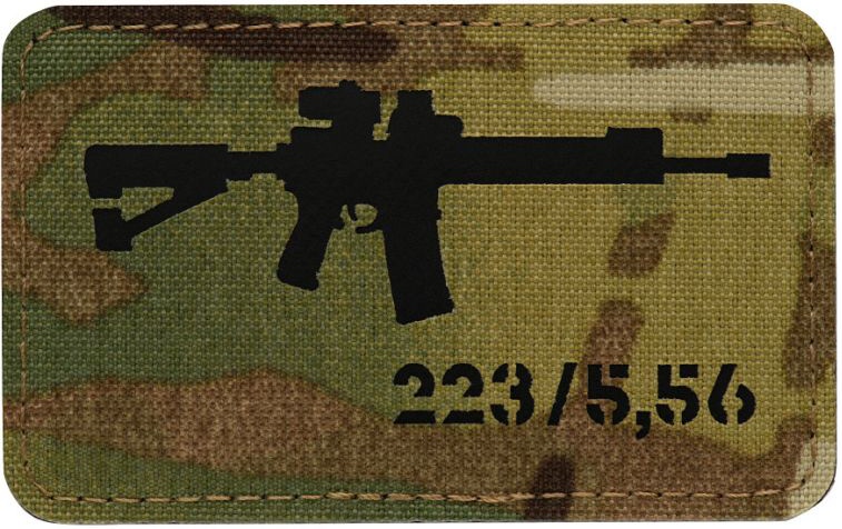 M-TAC Cordura Nášivka/Patch AR-15 223/5,56 - multicam / black (51111802)