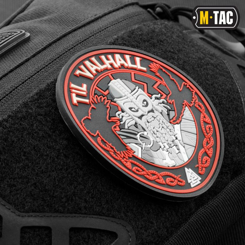 M-TAC 3D PVC Nášivka/Patch Til Valhall - black / red (51142332)