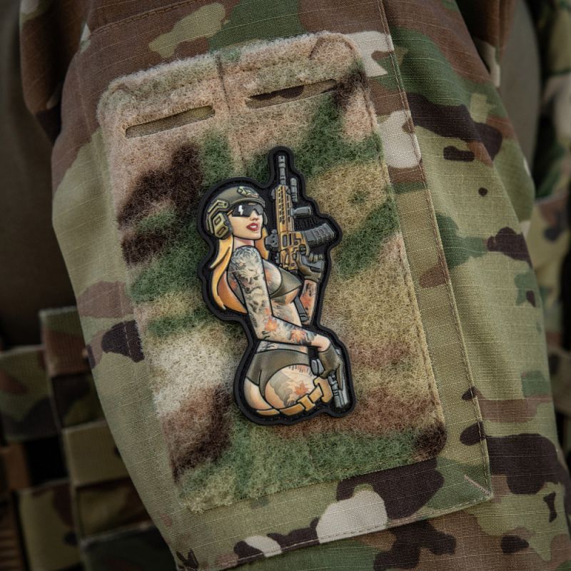 M-TAC 3D PVC Nášivka/Patch Tactical Girl No4 v.3 - color (51116239)