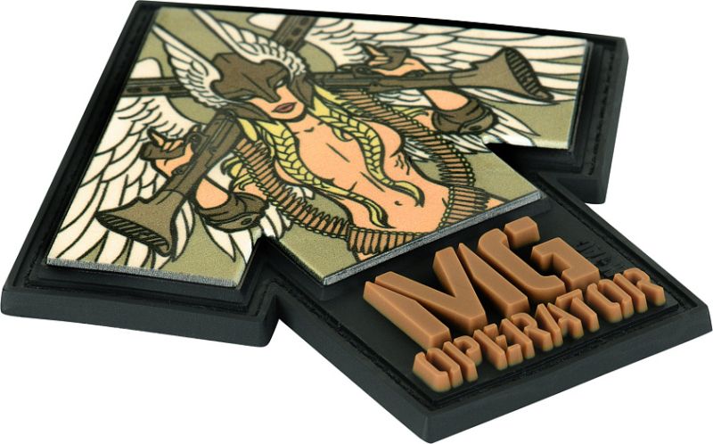 M-TAC 3D PVC Nášivka/Patch MG Operator - black / coyote (51348108)