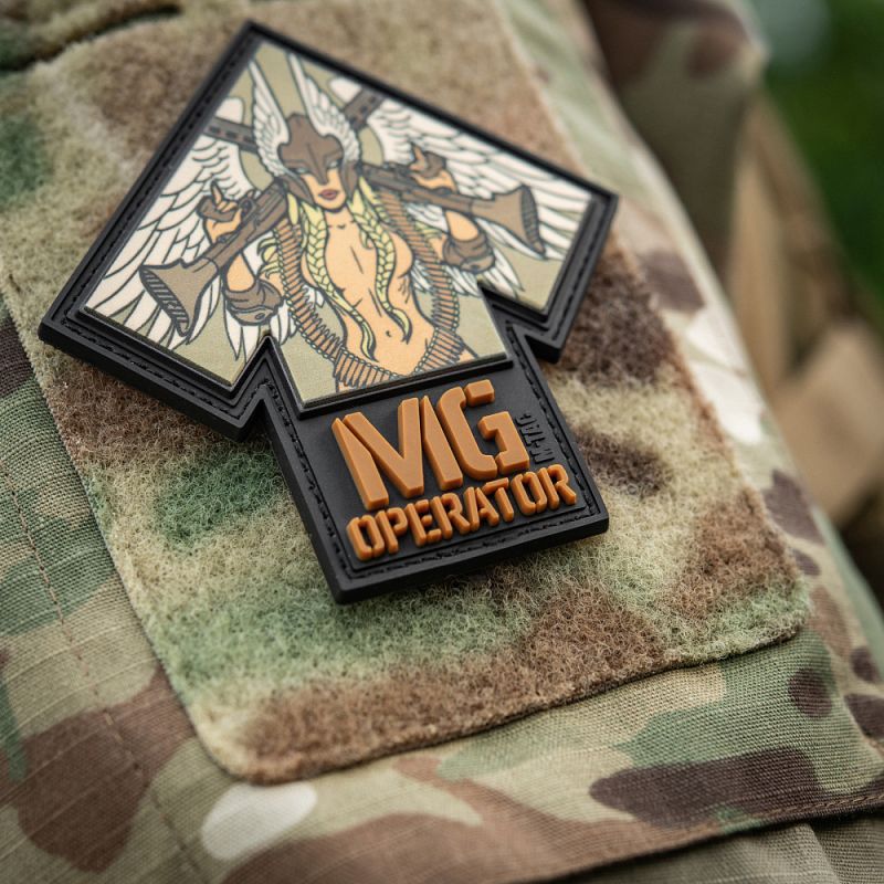 M-TAC 3D PVC Nášivka/Patch MG Operator - black / coyote (51348108)