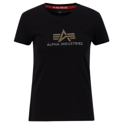 ALPHA INDUSTRIES Dámske tričko Crystal T - black (136063/03)