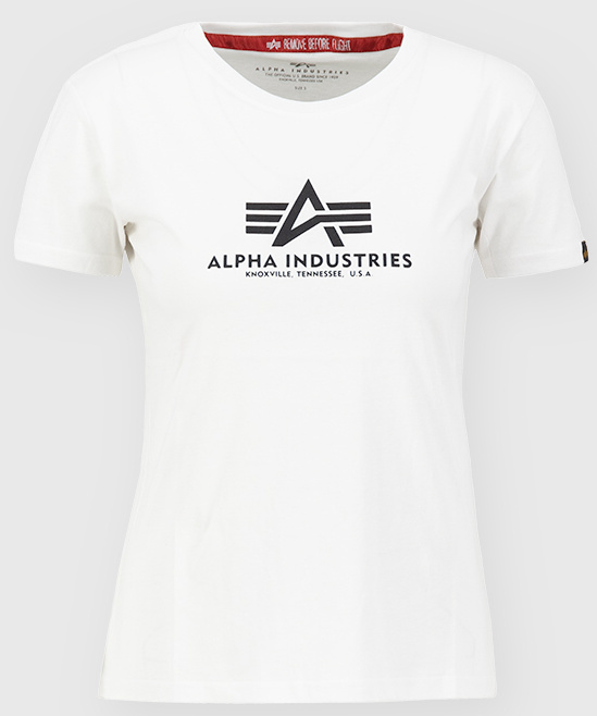 ALPHA INDUSTRIES Dámske tričko New Basic - white (196051/09)