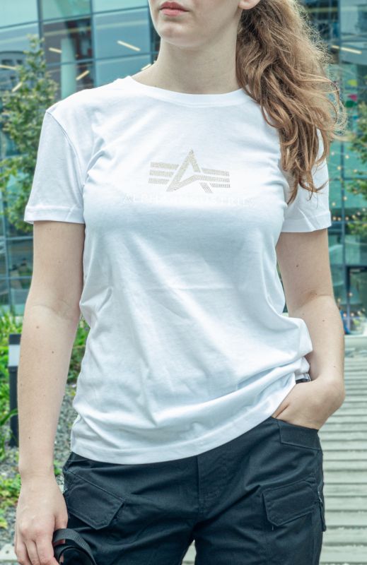 ALPHA INDUSTRIES Dámske tričko Crystal T - white (136063/09)