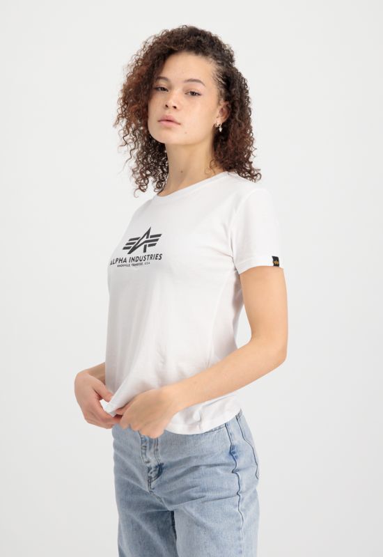 ALPHA INDUSTRIES Dámske tričko New Basic - white (196051/09)