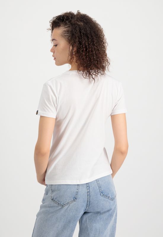 ALPHA INDUSTRIES Dámske tričko New Basic - white (196051/09)