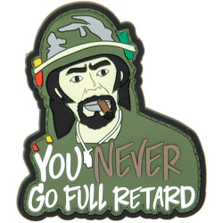 GFC 3D PVC Nášivka/Patch You Never Go Full Retard