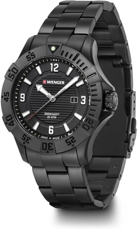 WENGER Hodinky Seaforce / kovový remienok - black (01.0641.135)