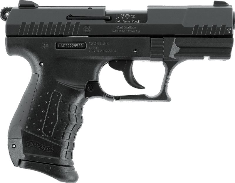 UMAREX Plynová pištoľ Walther P22 Ready, kal. 9mm  P.A.K. - black (308.02.60)