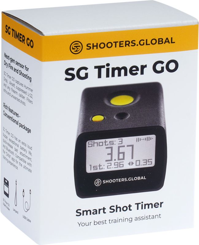 SHOOTERS GLOBAL Analyzátor strelby SG Timer Go USB-C / Bluetooth