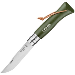 OPINEL Zatvárací nôž N°08 Inox Bushwhacker Khaki - wood (001703)