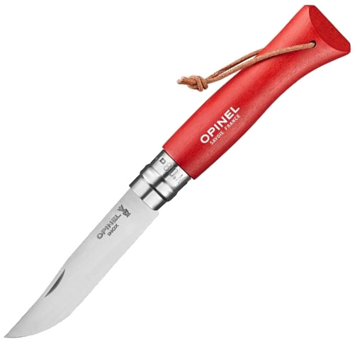 OPINEL Zatvárací nôž N°08 Inox Bushwhacker Red - wood (001705)