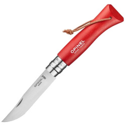 OPINEL Zatvárací nôž N°08 Inox Bushwhacker Red - wood (001705)
