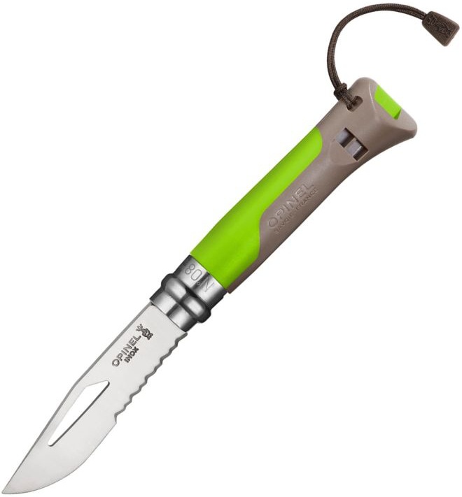 OPINEL Zatvárací nôž N°08 Inox Outdoor - earth / green (001715)