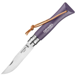 OPINEL Zatvárací nôž N°06 Inox Bushwhacker Purple Gray - wood (002204)