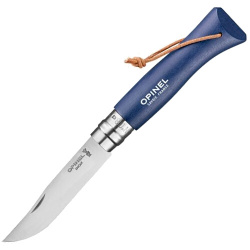 OPINEL Zatvárací nôž N°08 Inox Bushwhacker Dark Blue - wood