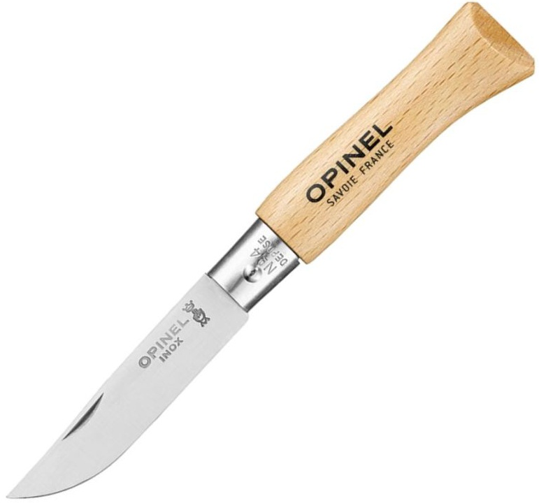 OPINEL Zatvárací nôž N°04 Inox - beech wood (121040)