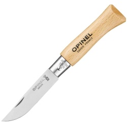 OPINEL Zatvárací nôž N°04 Inox - beech wood (121040)