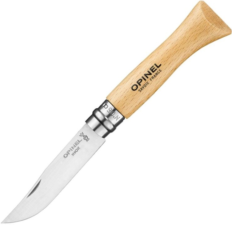 OPINEL Zatvárací nôž N°06 Inox - beech wood (123060)