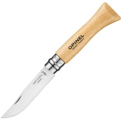 OPINEL Zatvárací nôž N°06 Inox - beech wood (123060)