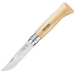 OPINEL Zatvárací nôž N°08 Inox - beech wood (123080)
