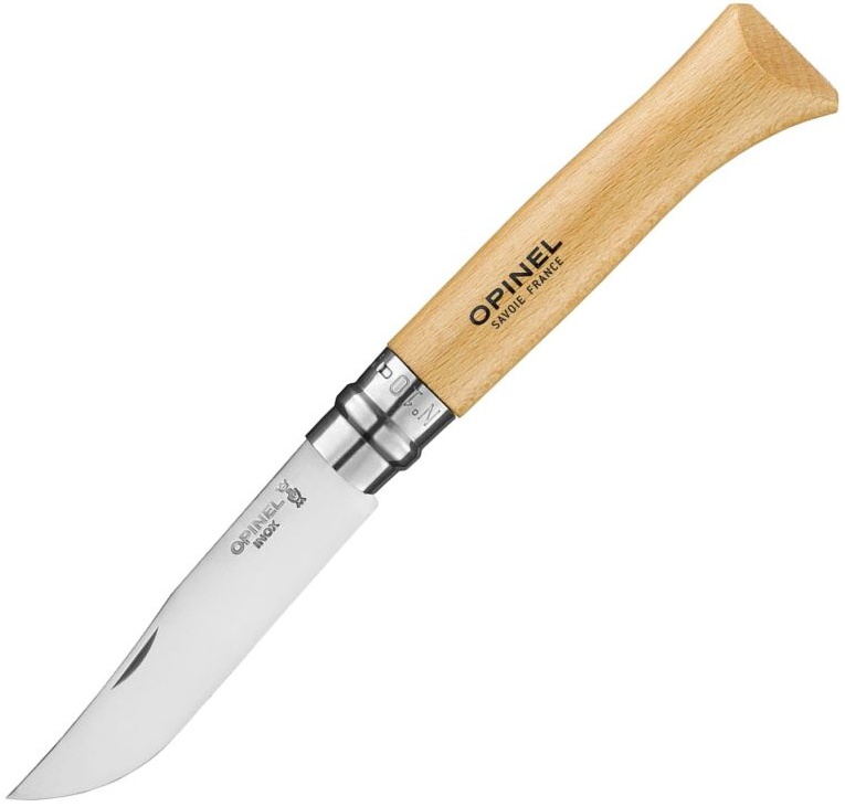 OPINEL Zatvárací nôž N°10 Inox - beech wood (123100)