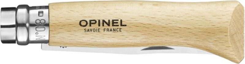 OPINEL Zatvárací nôž N°08 Inox - beech wood (123080)