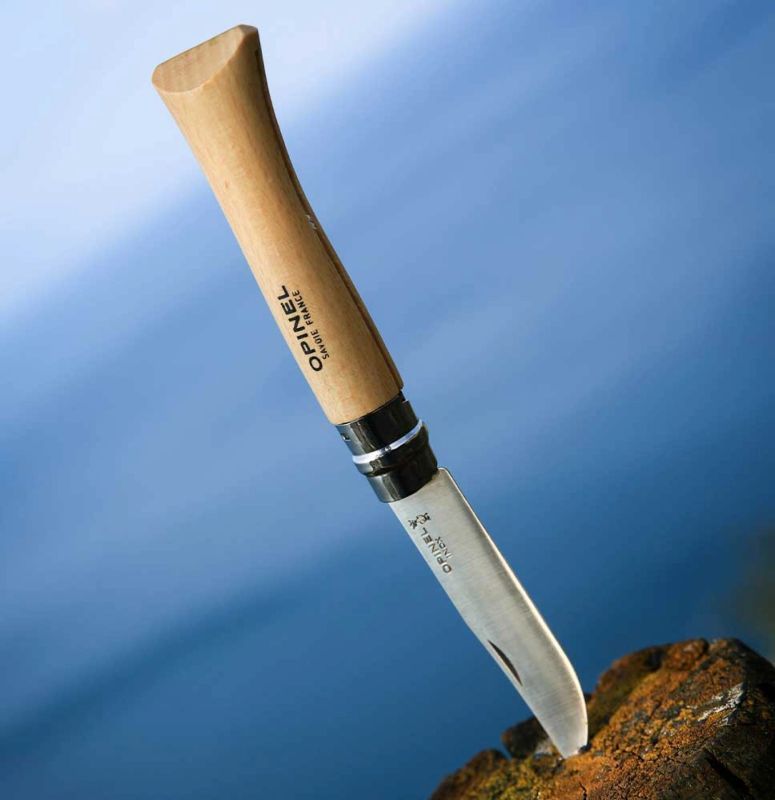 OPINEL Zatvárací nôž N°10 Inox - beech wood (123100)