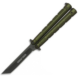 K25 Nôž motýlik Pocket knife 10 - green (36249)