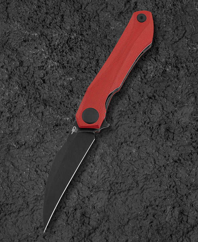 BESTECH Zatvárací nôž IVY LinerLock Black - red (BG59D)