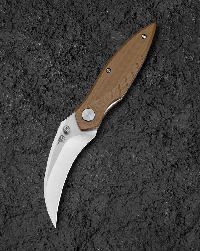 BESTECH Zatvárací nôž MANTIDAE LinerLock - brown (BG60B)