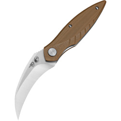 BESTECH Zatvárací nôž MANTIDAE LinerLock - brown (BG60B)