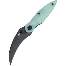 BESTECH Zatvárací nôž MANTIDAE LinerLock Black SW - jade (BG60C)