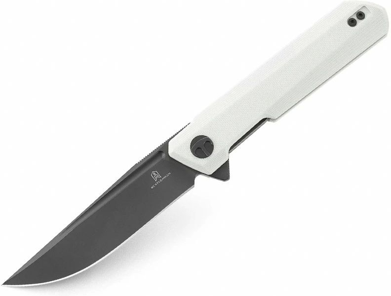 BESTECH Zatvárací nôž DUNDEE LinerLock Grey titanized - white (BMK01I)