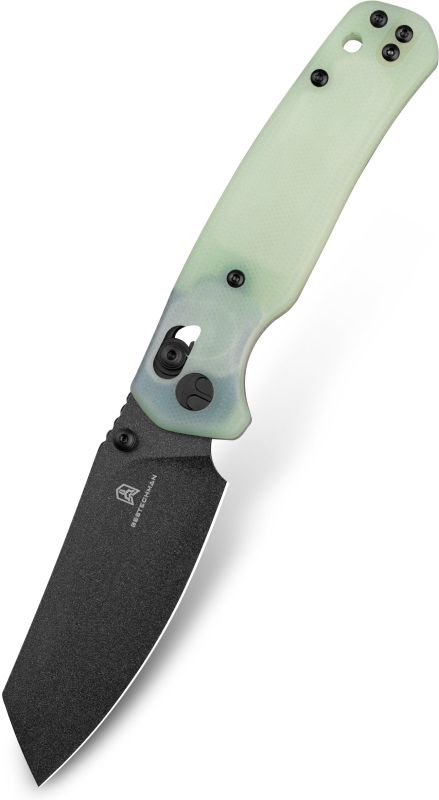 BESTECH Zatvárací nôž CICADA'S WING BarLock Black - jade (BMK06A)