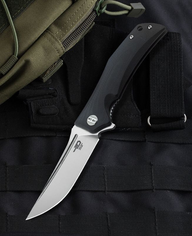 BESTECH Zatvárací nôž SCIMITAR LinerLock - black (BG05A-1)