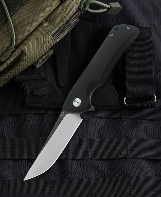 BESTECH Zatvárací nôž PALADIN LinerLock Black SW - black (BG13A-2)