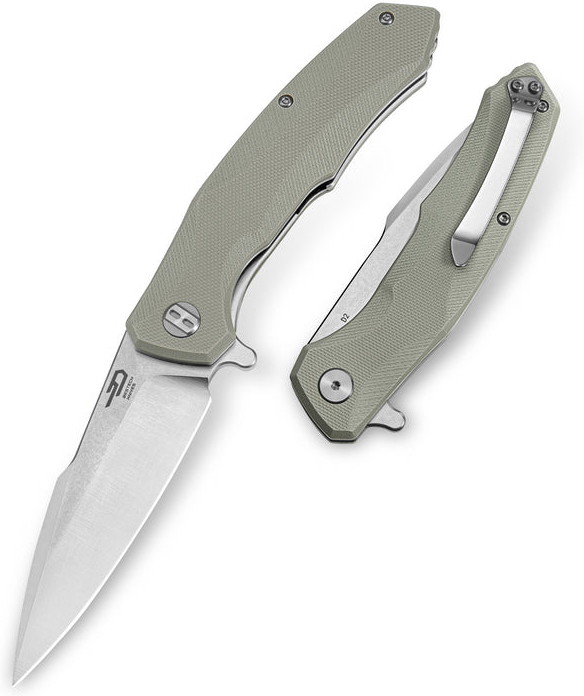 BESTECH Zatvárací nôž WARWOLF LinerLock - beige (BG04C)