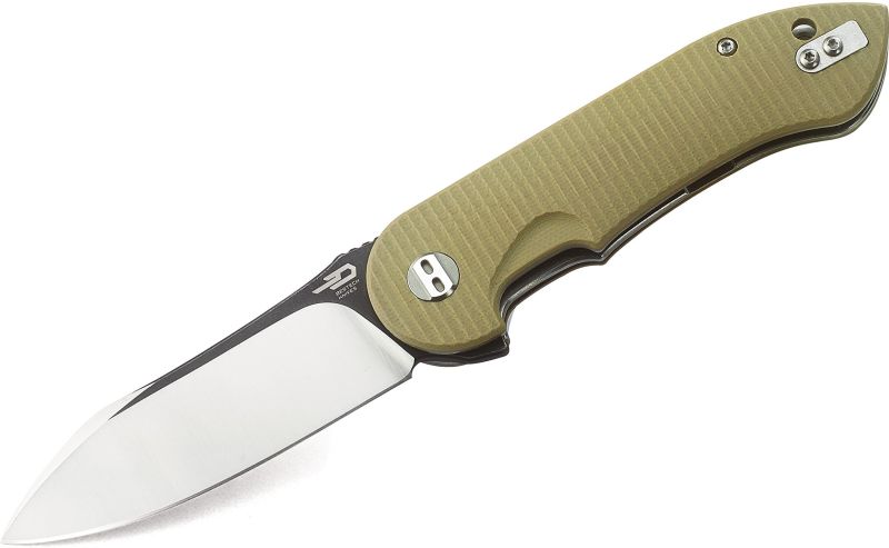 BESTECH Zatvárací nôž TORPEDO LinerLock - beige (BG17B-1)