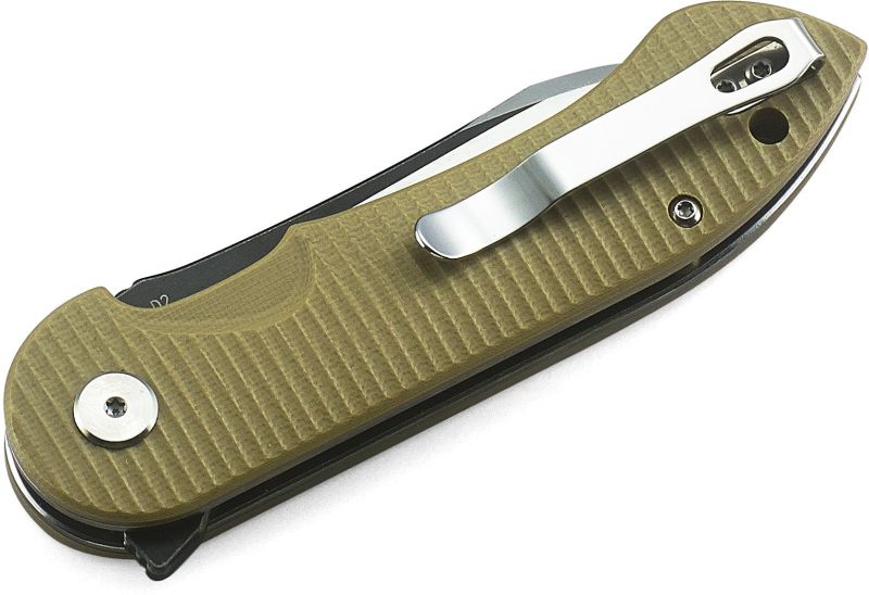 BESTECH Zatvárací nôž TORPEDO LinerLock - beige (BG17B-1)