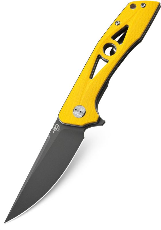 BESTECH Zatvárací nôž EYE OF RA LinerLock Black - yellow (BG23C)