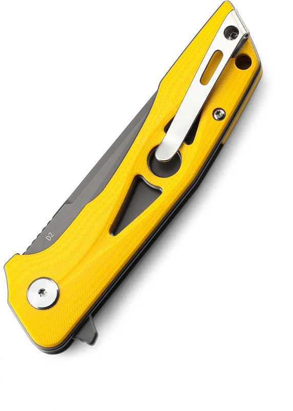 BESTECH Zatvárací nôž EYE OF RA LinerLock Black - yellow (BG23C)