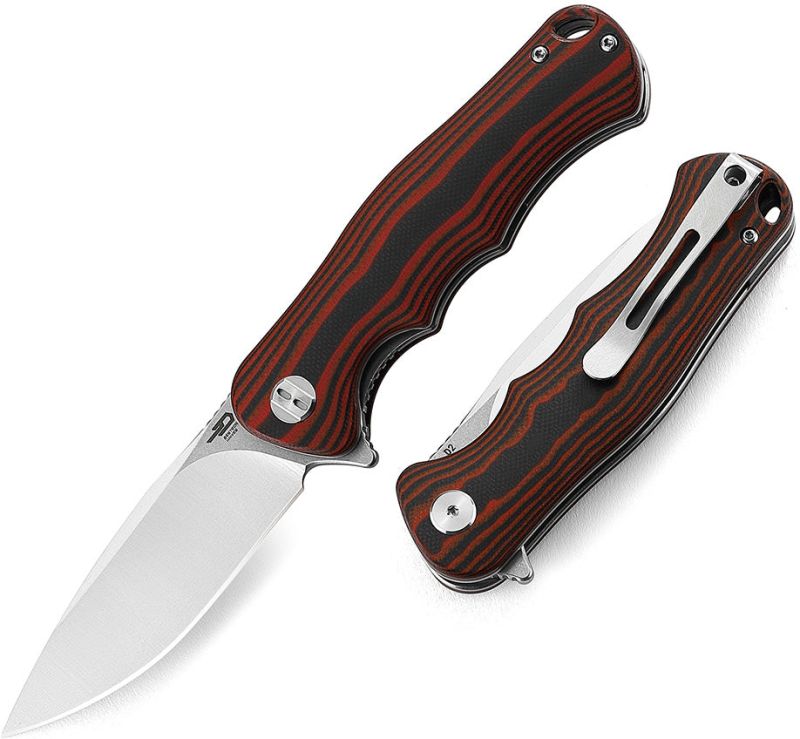 BESTECH Zatvárací nôž BOBCAT LinerLock - black / red (BG22C-1)