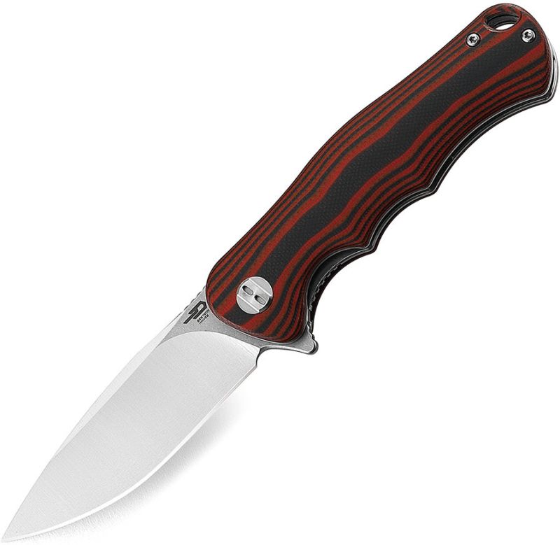 BESTECH Zatvárací nôž BOBCAT LinerLock - black / red (BG22C-1)