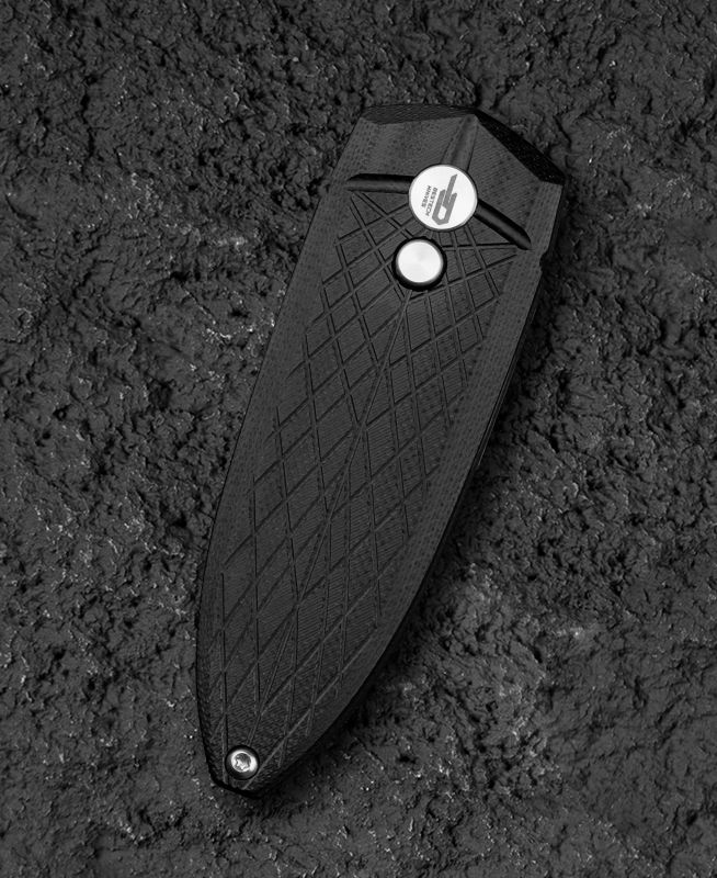 BESTECH Zatvárací nôž QUQU ButtonLock - black (BG57A-1)