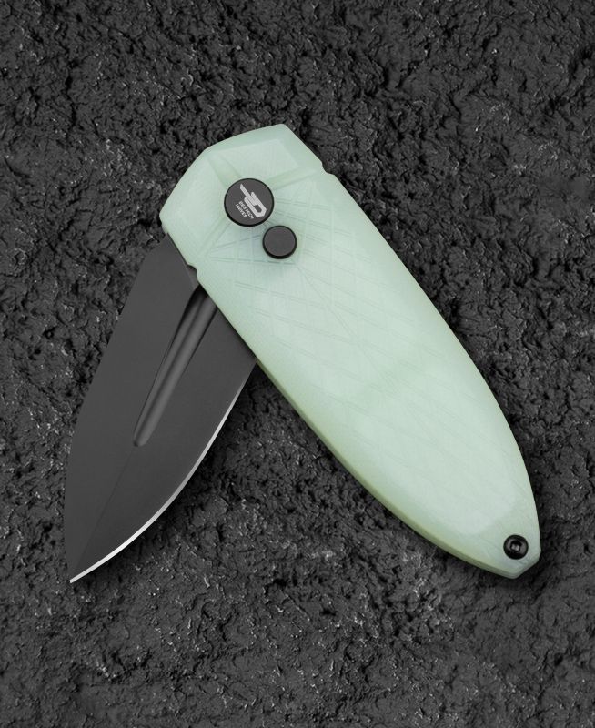 BESTECH Zatvárací nôž QUQU ButtonLock - jade (BG57A-6)