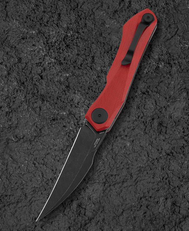 BESTECH Zatvárací nôž IVY LinerLock Black - red (BG59D)