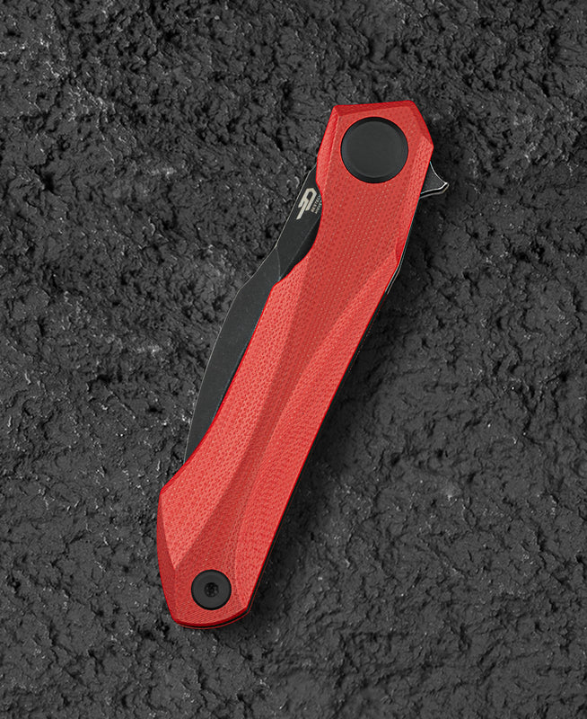 BESTECH Zatvárací nôž IVY LinerLock Black - red (BG59D)