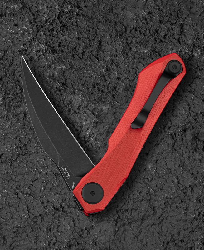 BESTECH Zatvárací nôž IVY LinerLock Black - red (BG59D)